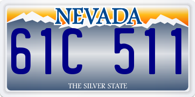 NV license plate 61C511
