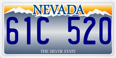 NV license plate 61C520