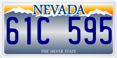 NV license plate 61C595