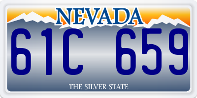 NV license plate 61C659