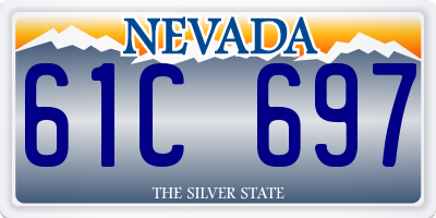 NV license plate 61C697