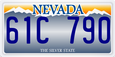 NV license plate 61C790