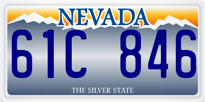 NV license plate 61C846