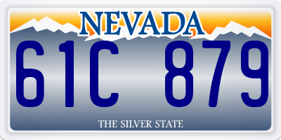 NV license plate 61C879