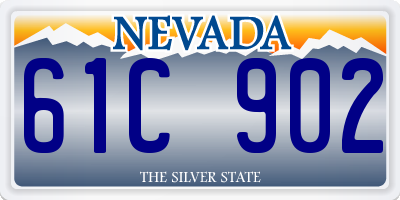 NV license plate 61C902