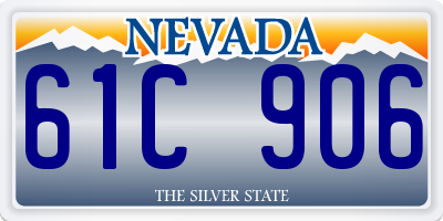 NV license plate 61C906