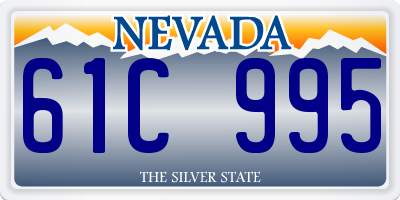 NV license plate 61C995