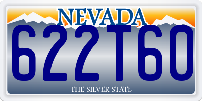 NV license plate 622T60