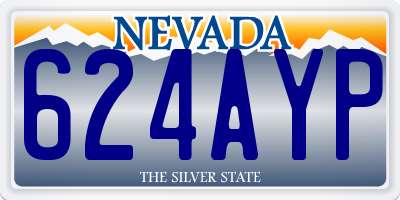 NV license plate 624AYP