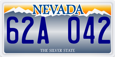 NV license plate 62A042
