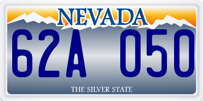 NV license plate 62A050