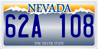 NV license plate 62A108