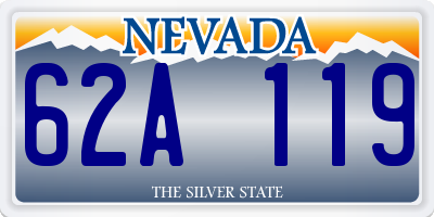 NV license plate 62A119