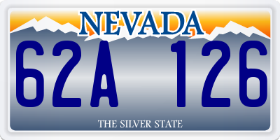 NV license plate 62A126