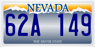 NV license plate 62A149