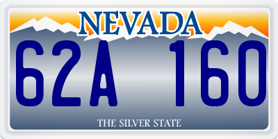 NV license plate 62A160