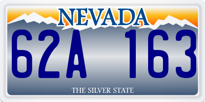NV license plate 62A163