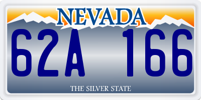 NV license plate 62A166