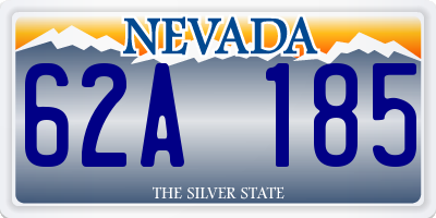 NV license plate 62A185