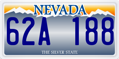 NV license plate 62A188