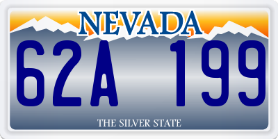 NV license plate 62A199