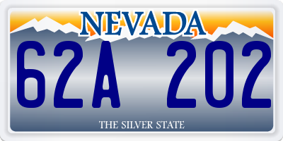 NV license plate 62A202