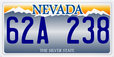 NV license plate 62A238