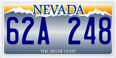 NV license plate 62A248