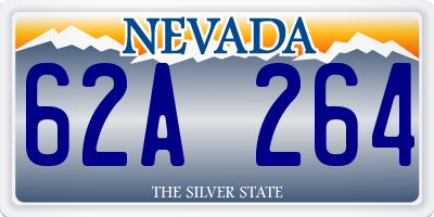 NV license plate 62A264