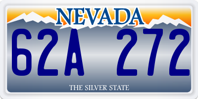 NV license plate 62A272