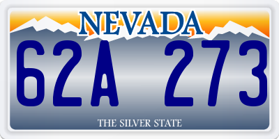 NV license plate 62A273