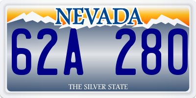 NV license plate 62A280