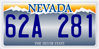 NV license plate 62A281