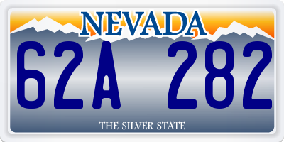 NV license plate 62A282