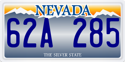 NV license plate 62A285