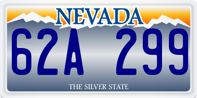 NV license plate 62A299
