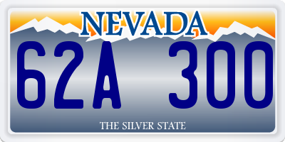 NV license plate 62A300