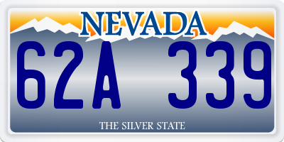 NV license plate 62A339