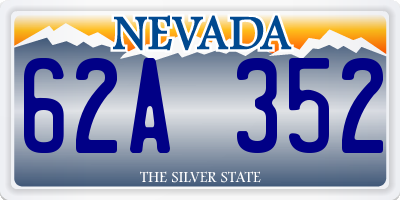NV license plate 62A352