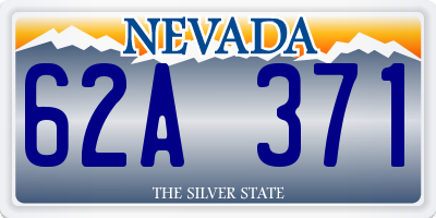 NV license plate 62A371