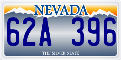 NV license plate 62A396