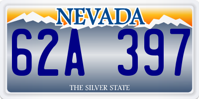 NV license plate 62A397