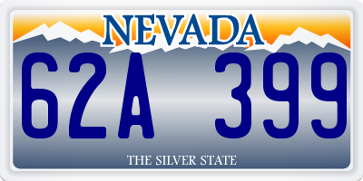 NV license plate 62A399
