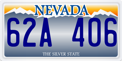 NV license plate 62A406