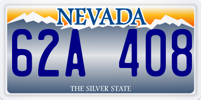 NV license plate 62A408