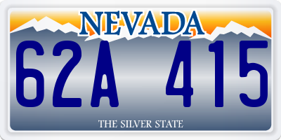 NV license plate 62A415
