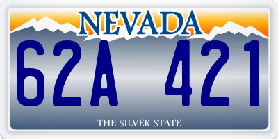 NV license plate 62A421