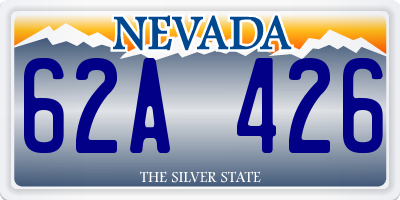 NV license plate 62A426