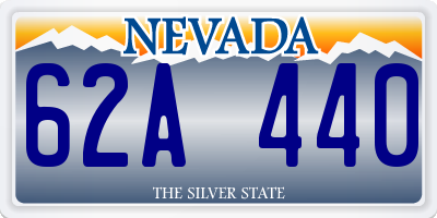 NV license plate 62A440