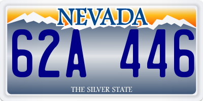 NV license plate 62A446